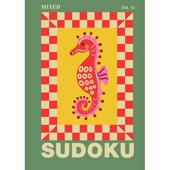 A5 Aesthetic Sudoku Mixed Sudoku: Pretty Travel Size Sudoku Puzzle Book A5 Size - Mediterranean Summer Set, (Paperback)