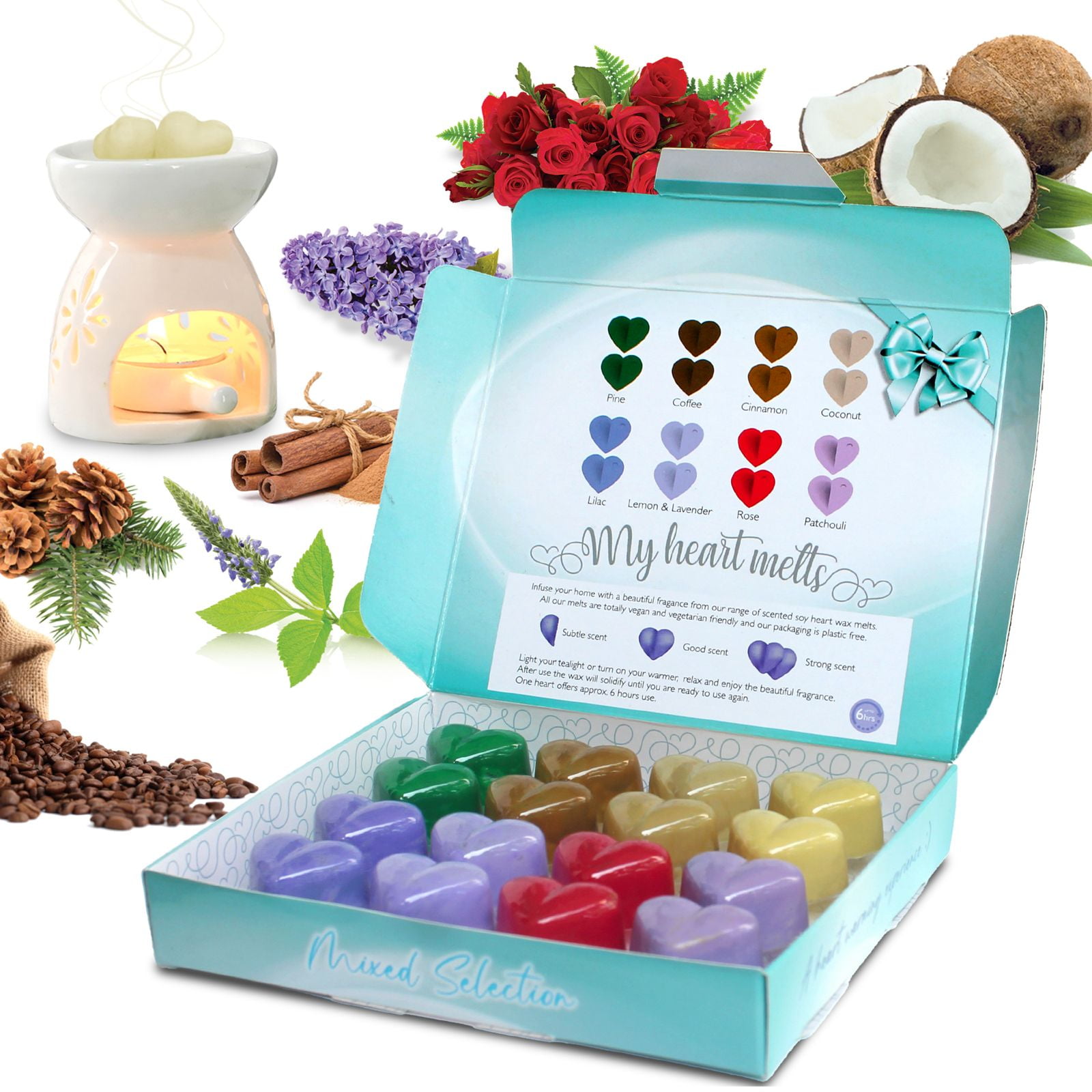 Mixed Selection Heart-Shaped Wax Melt Gift Set