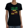 thumbnail image 1 of Mixed With Black Shaped T-Shirt Women -Image by Shutterstock, Female XX-Large, 1 of 4
