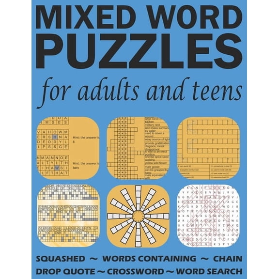 Mixed Word Puzzles for Adults And Teens: Fun and Vocabulary for Language Lovers, (Paperback)