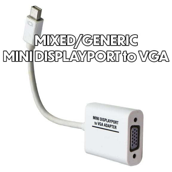 Pre-Owned Mixed & Generic Mini DisplayPort to VGA Style Adapters - Mixed Colors