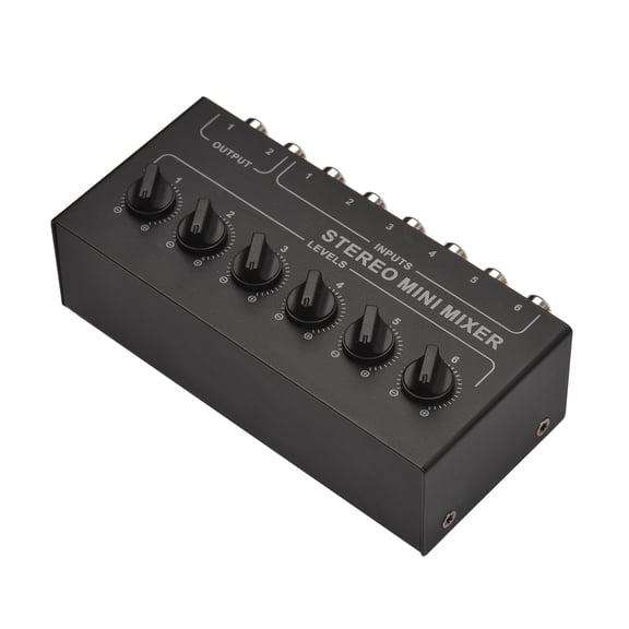 Mixer,2 Out Stereo 6 In 2 Stereo No In 2 Out No Battery Required Rca Portable Audio Wotao Mewmewcat Qinquan Channel Mer Rca Channel Huiop Stereo