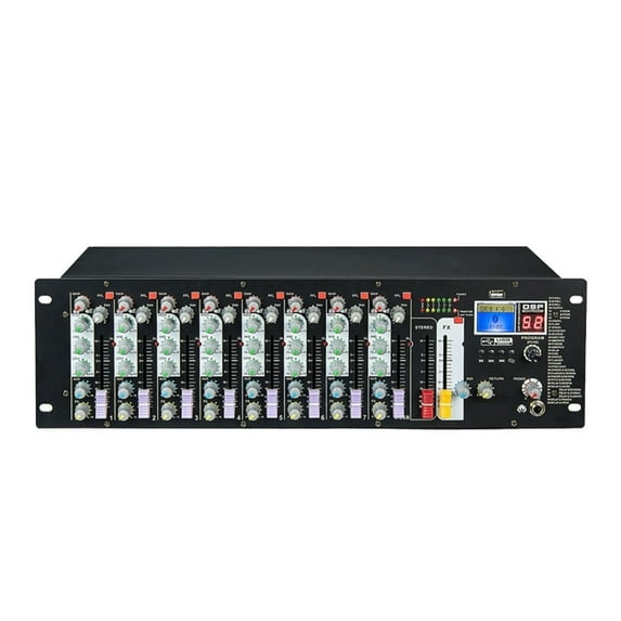 Mixer 8 Channel MP3 USB Input 48V Phantom Power DJ Sound Mixer