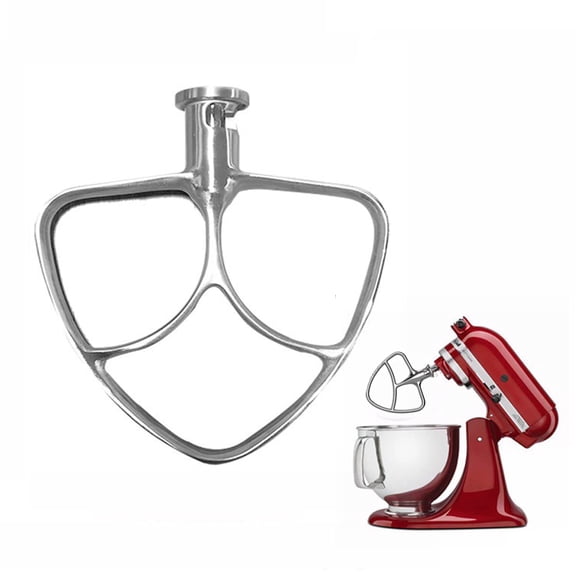 Mixer Beater Paddle Accessory for KitchenAid 5QT Tilt Head Stand Mixer, 304 Stainless Steel Construction, Easy to Assemble and Clean