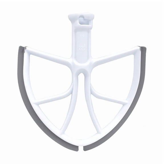 Mixer Beater with Scraper Edge for KitchenAid 6QT, Non-Stick Coated Metal Frame & Silicone Edge Paddle, Compatible with Professional 6 & 600 KD2661X KP26M8X KV25M