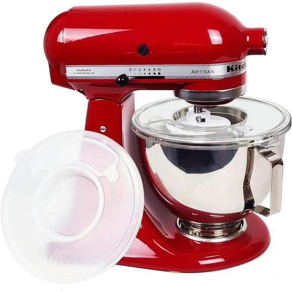 Mixer Bowl Covers for KitchenAid 4.5-5 Qt Tilt-Head Stand Mixer, Splash Guard with Extra Pouring Window for KitchenAid Mixer, Bowl Lid to Prevent Spilling of Ingredients(Pack of 1)