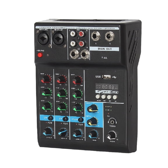 Mixer,Console Computer With 4-channel Console Usb Low Tone Adjustment And Low Tone Computer With Bt Professional 4-channel Console Sound Console Computer Bt And Low With Sound Console Wotao