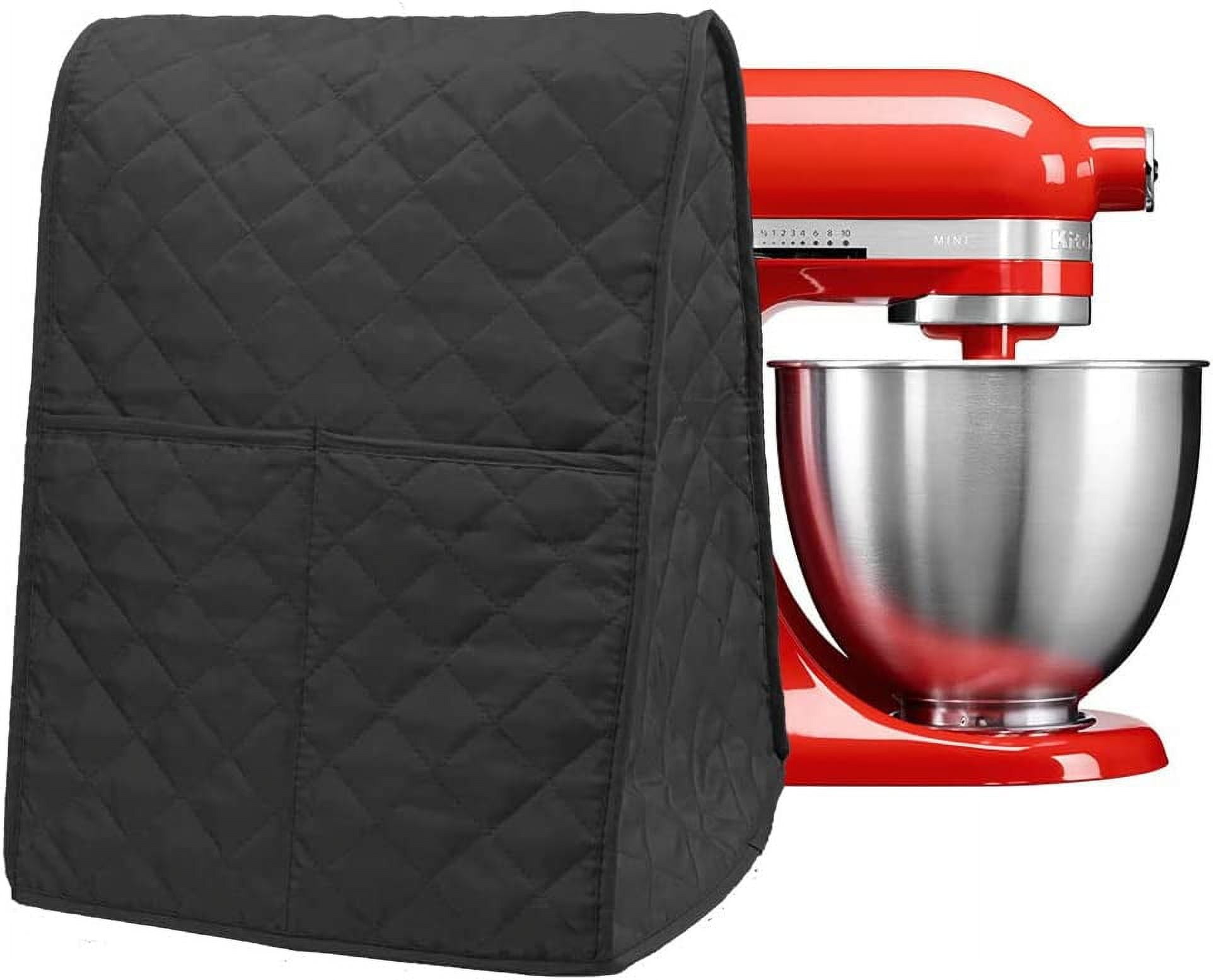 Mixer Cover,Stand Mixer Dust-proof Cover,with Organizer Bag for Kitchenaid,  Sunbeam, Cuisinart,bowl-lift, Tilt-Head Stand Mixer(Black)