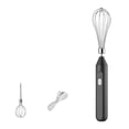thumbnail image 1 of Mixer Electric Handheld, Electric Mixer Handheld, Stainless Steel Whisk, Mini Electric Whisk, Cable Attachments, Cake Mixer for Baking, Multifunctional Egg Beater, Black 10 in, 1 of 5