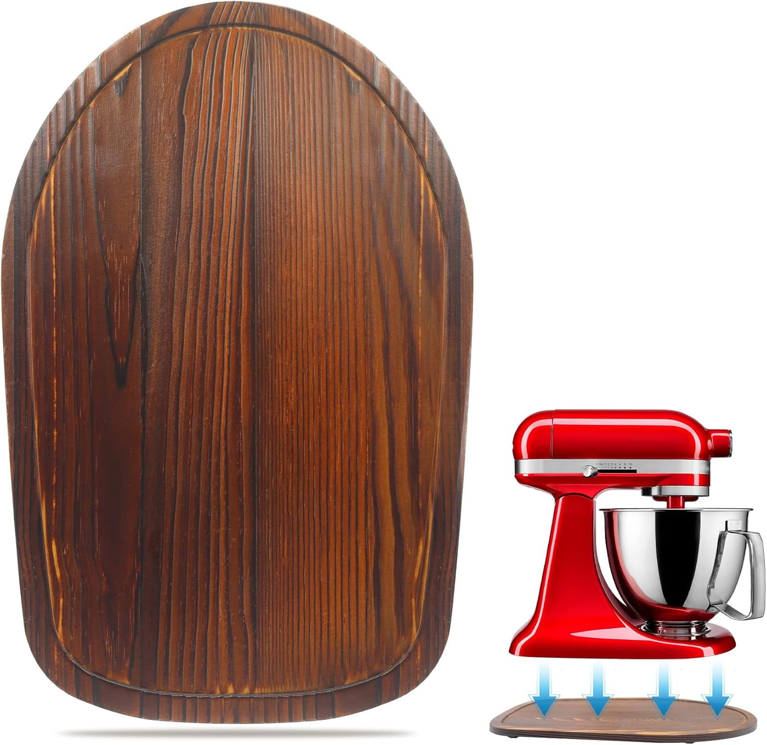 Mixer Slider Compatible with Kitchen aid 4 .5-5 Qt Stand Mixer Pine Wood - Kitchen Countertop Storage Mover Sliding Caddy for Kitchen Aid 4 .5-5 Qt Mixer (4 .5-5 Qt - Brown) - Walmart.com