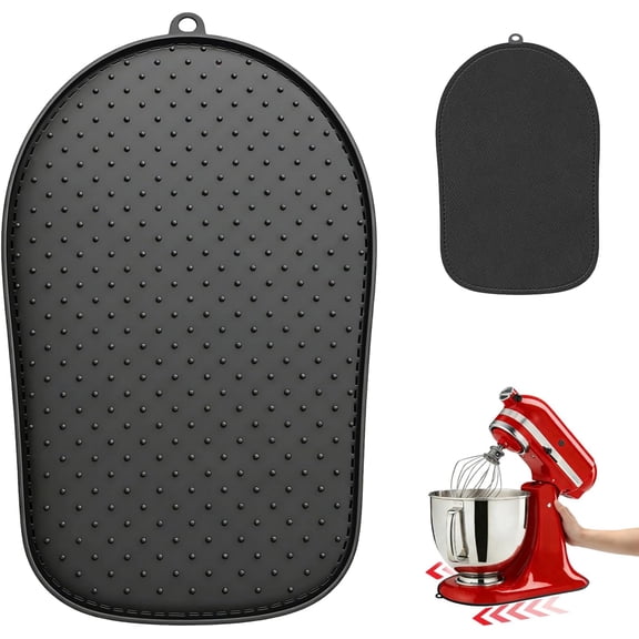 Mixer Slider Mat for KitchenAid 4.5-5 Qt Tilt Head Stand Mixer, Silicone Sliding Mat for KitchenAid Mixer, KitchenAid Mixer Slider, Waterproof & Non-Slip, Effective Move and Countertop Protection