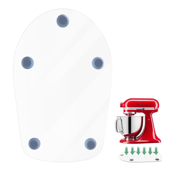 Brikinte Mixer Slider Mat for KitchenAid 4.5 QT Tilt Head Stand Mixer, Acrylic, Clear
