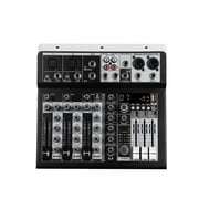 Mixer Sound 2x Mono Stereo Input 4 Channel Digital Mixing Console for DJ Stage