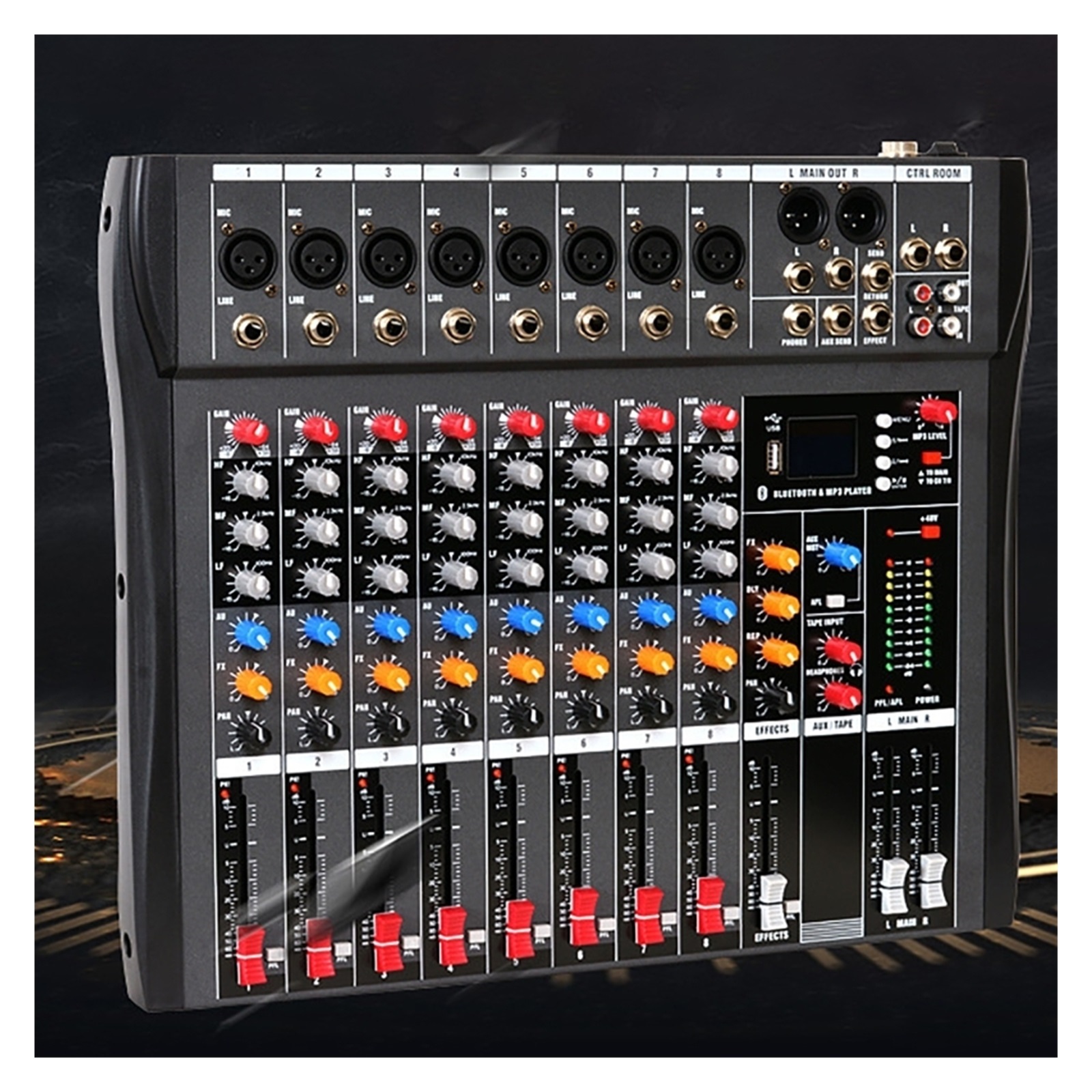 Mixer Sound Mixing Dj Controller Table Card Professional Digital ...