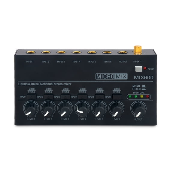 Mixer,Stereo Line Low-noise Audio Stereo Line Or 6-way Audio 6-channel Sound Audio 6-way Audio 6-way Audio Hxber Royhh Audio 6-channel Audio