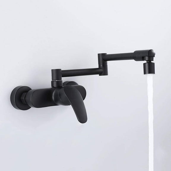 Mixer Taps for Kitchen Pot Filler Wall Mounted,Hot and Cold Single Handle Universal Multi-Function,Kitchen Faucet Kitchen Sinks Mixer Tap-Chrome-C