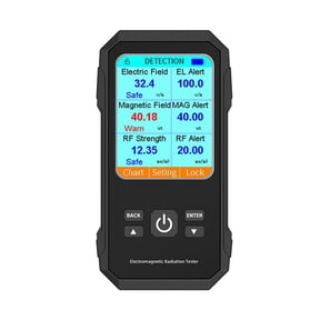 Mixfeer 3in1 Multifunctional Electric Field Magnetic Field Radiation Detector Handheld Electromagnetic Radiation Tester EMF Meter Portable Radio Frequency Detect Meter