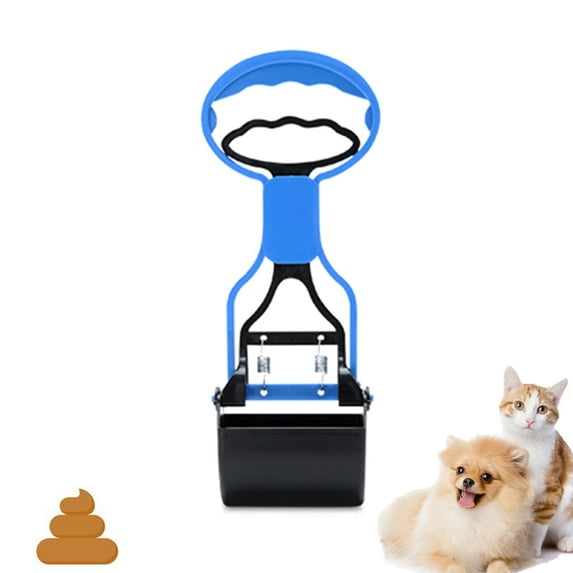 Mixfeer Dog Poop Scooper Long Handle Pet Poop Scooper for Outdoor Yard Dogs Cats Pick Up Waste Cleaning Tools
