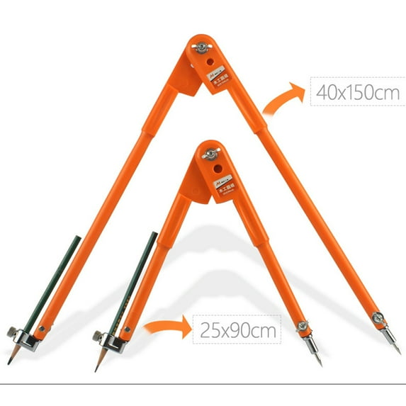 MIXFEER Woodworking Large Compasses Industrial Multifunction Tool Planning Wire Gauge Adjustable Lockable Divider