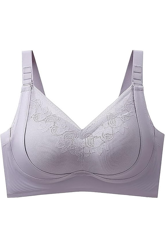 Mixicharm Bra, Daily Seamless Comfort Lifting Bras, Full Coverage Breathable Anti-Sagging Bras(A,XXL)