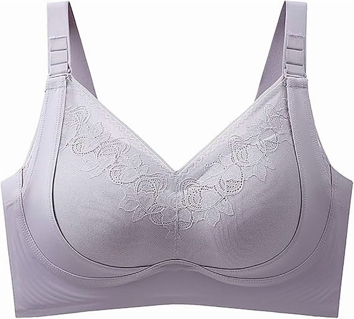 Mixicharm Bra, Daily Seamless Comfort Lifting Bras, Full Coverage Breathable Anti-Sagging Bras(A,XXL)