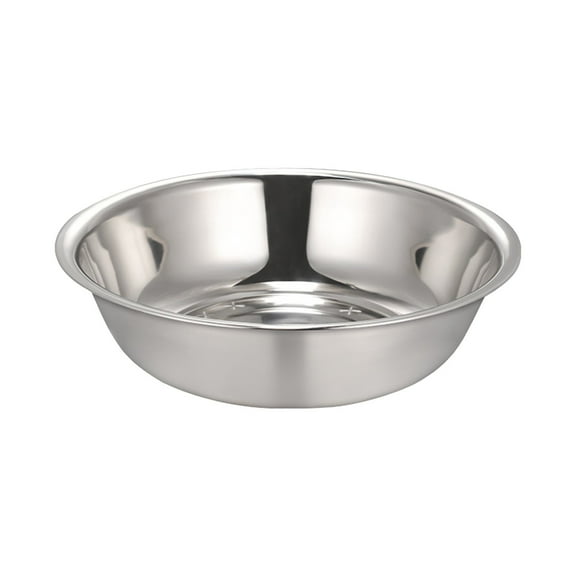 Mixing Bowl, Large Capacity Bowl, Stainless Steel Dough Kneading Basin with Flat Bottom, Thickened Durable Kitchen Mixing Bowl for Baking and Cooking, Dishwasher Safe