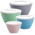 thumbnail image 1 of | Mixing Bowl Set with Lids Versatile Plastic Bowls for Kitchen Mixing, Serving, and Storage - 4-Piece in Various Sizes Space-Saving Nesting Design Dishwasher Safe, 1 of 4
