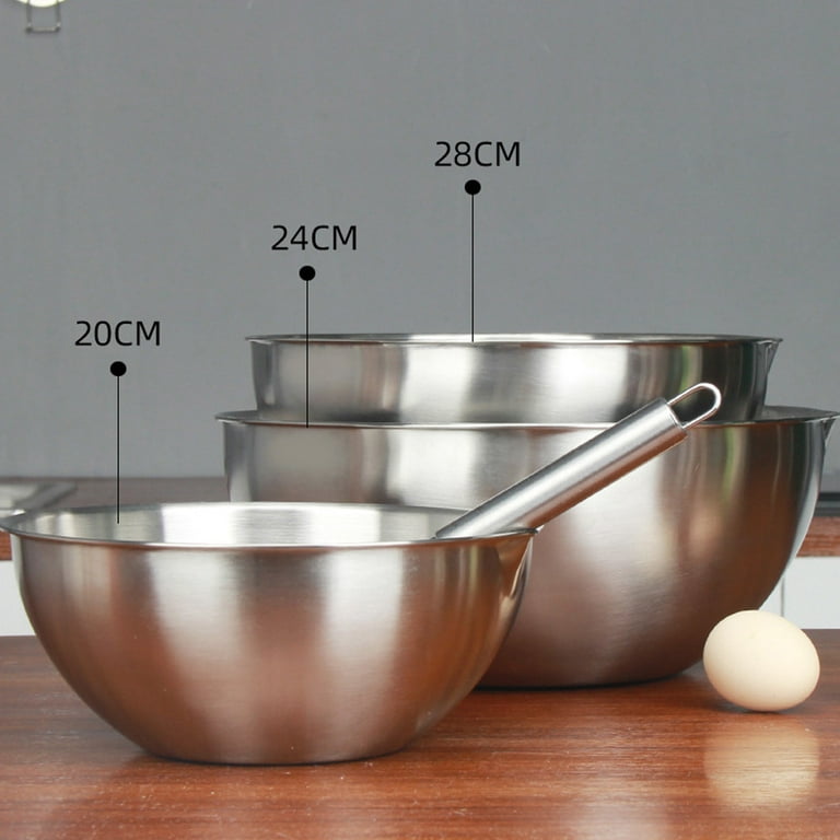 Mixing Bowl Stainless Steel Whisking Bowl for Knead Dough Salad Cooking  Baking Mixing Bowl