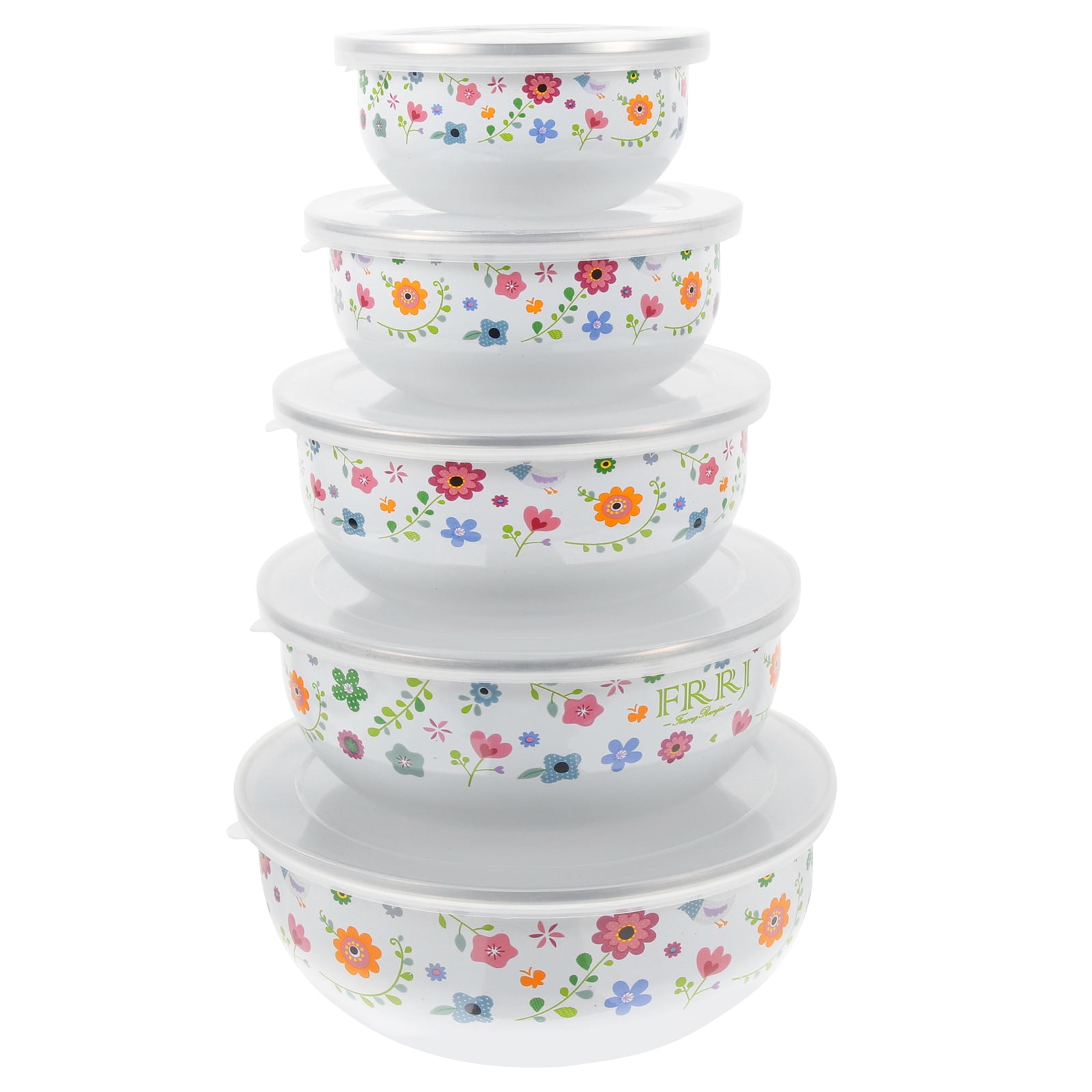 Mixing Bowl with Lid Salad Bowls Enamel Preservation Enamelware Food