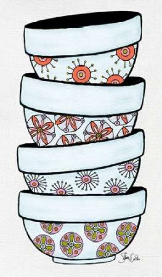 Mixing Bowls I Canvas Art - Shanni Welsh (12 x 18)