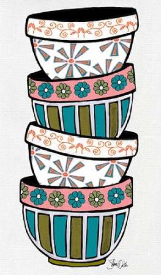 Mixing Bowls II Canvas Art - Shanni Welsh (12 x 18)