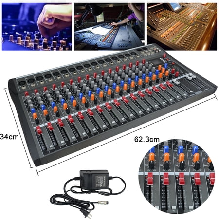 Mixing Console Bluetooth USB Live Studio Audio Sound Mixer Board 16 Channel
