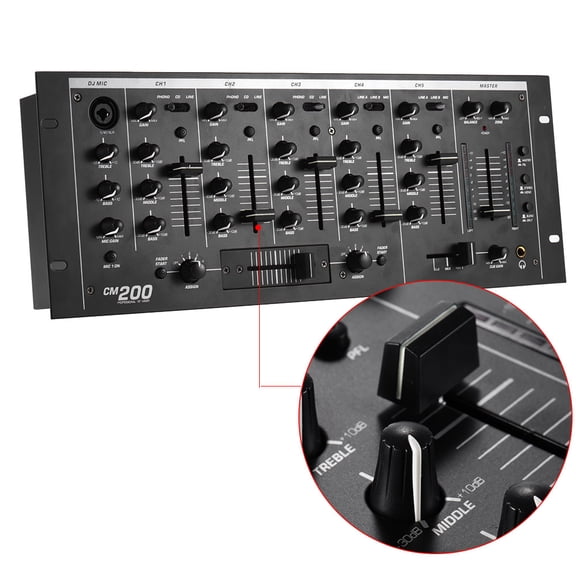 Mixing Console,Dj Mount Studio Console 5 Channel Professional Audio Djs Mount Stereo 5-channel Console Professional 5-channel Stereo Console Audio Studio 5-channel Dj Console Mount Live