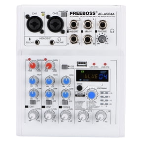 Mixing Console e Broadcast 4 Channel Bluetooth PC USB Play Record 88 DSP Digital Effect Sound Mixer AG-AS04A ,Easy to Operate