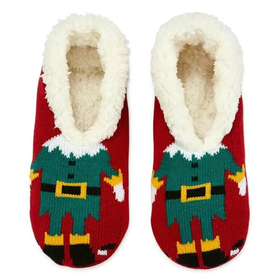 Mixit Red Elf Slipper Socks Women's Size: S/M - Shoe size: 7-8