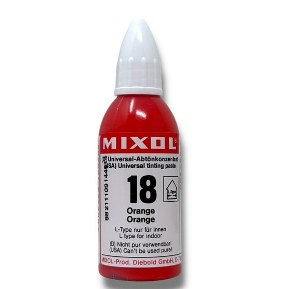 Mixol - A Multipurpose Tinted Base & Universal Colorant ( Orange 20ml #18 )