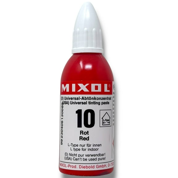 Mixol - A Multipurpose Tinted Base & Universal Colorant ( Red 20ml #10 )
