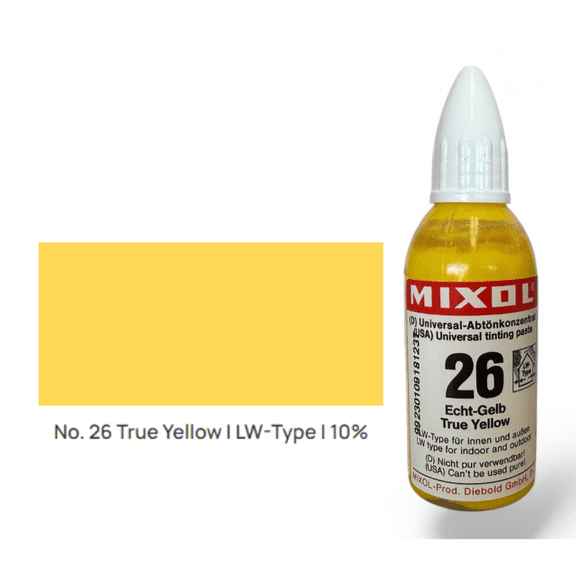 Mixol: A Multipurpose Tinted Base & Universal Colorant - True Yellow