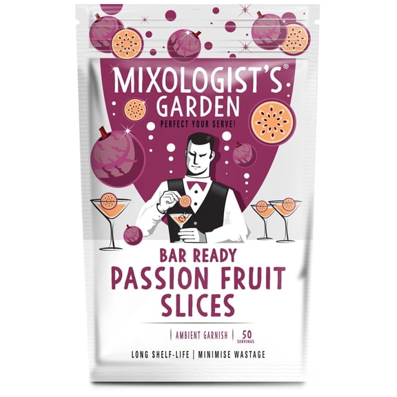 Mixologist's Garden Dried Passion Fruit Slices, 50 Pieces