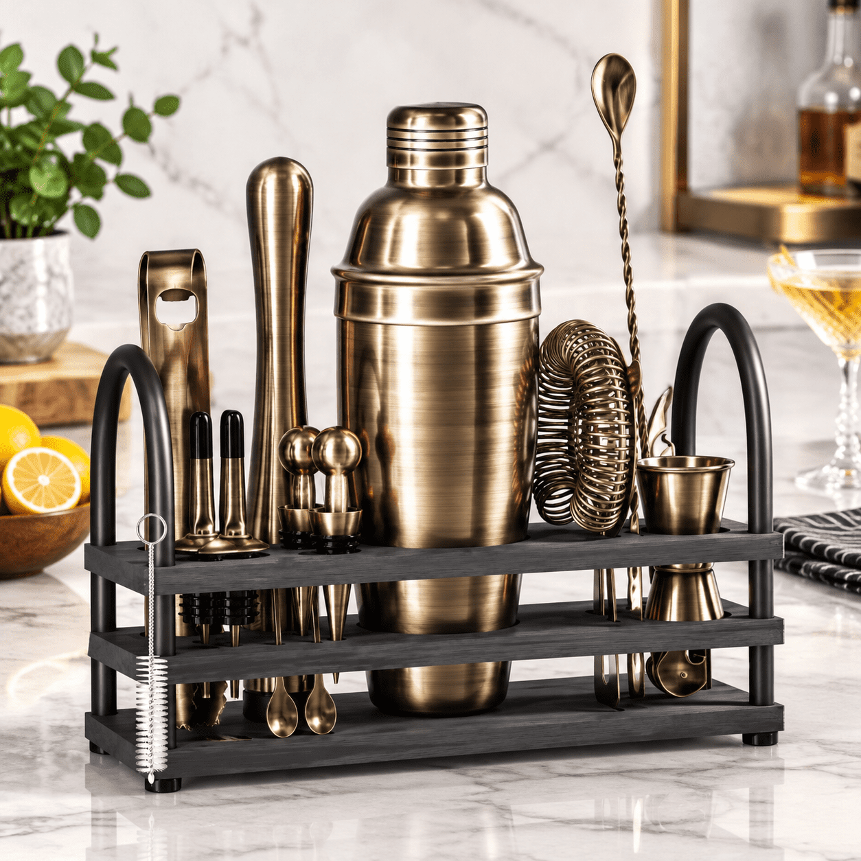 Cocktail Bar Collection Mixology Bartender Kit Bar Set | 14-piece Cocktail Shaker Martini ...