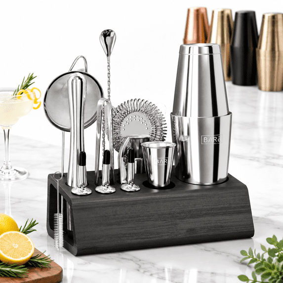 Mixology Bartender Kit Bar Set | 14-piece Cocktail Shaker Martini ...