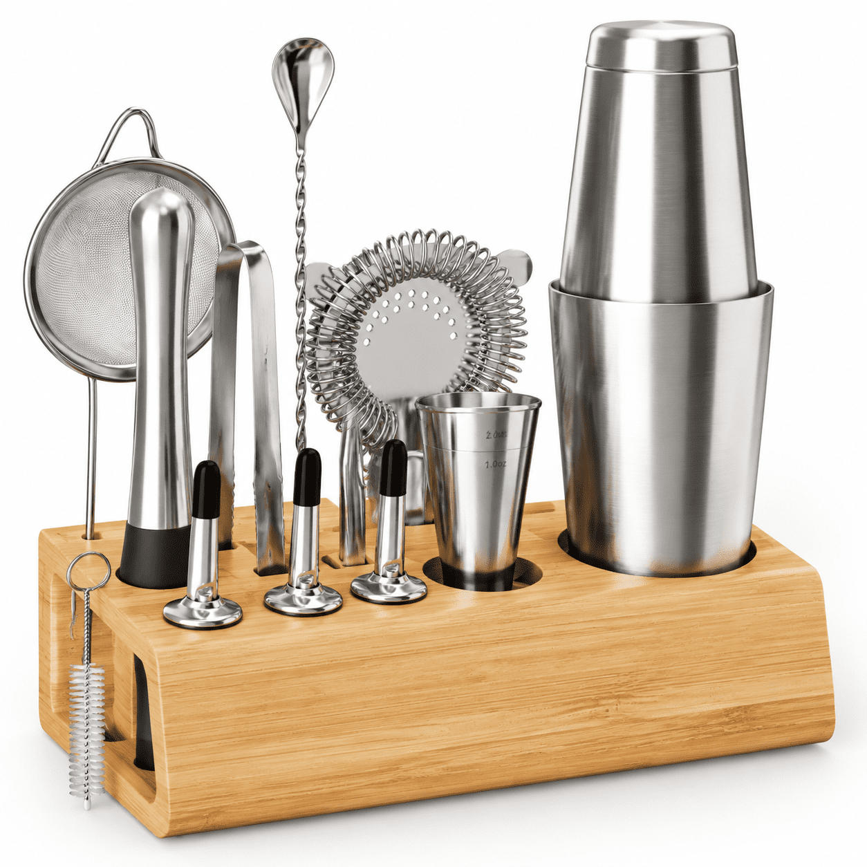 Mixology Bartender Kit Bar Set | 14-piece Cocktail Shaker Martini ...