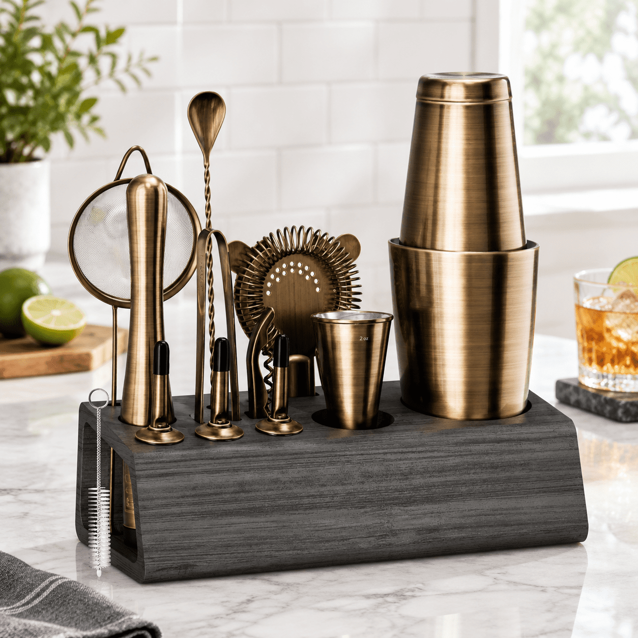 Cocktail Bar Collection Mixology Bartender Kit Bar Set | 14-piece Cocktail Shaker Martini ...