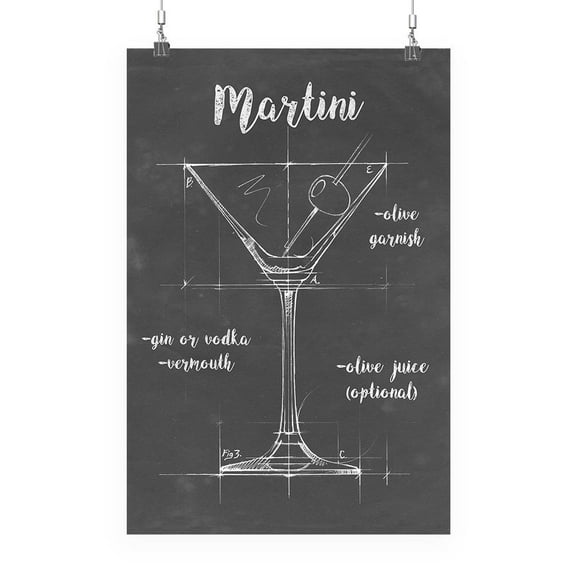 Mixology Martini Poster - Ethan Harper Designs,