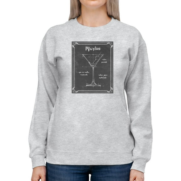 Mixology Martini Sweatshirt Women -Ethan Harper Designs, Female Small