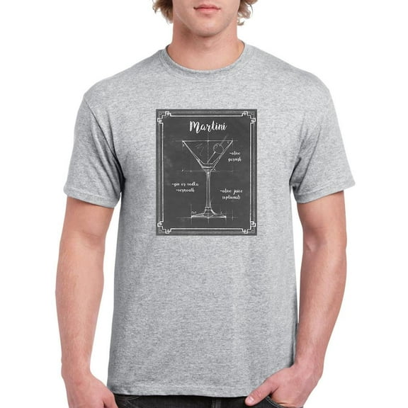 Mixology Martini T-Shirt Men -Ethan Harper Designs, Male x-Large