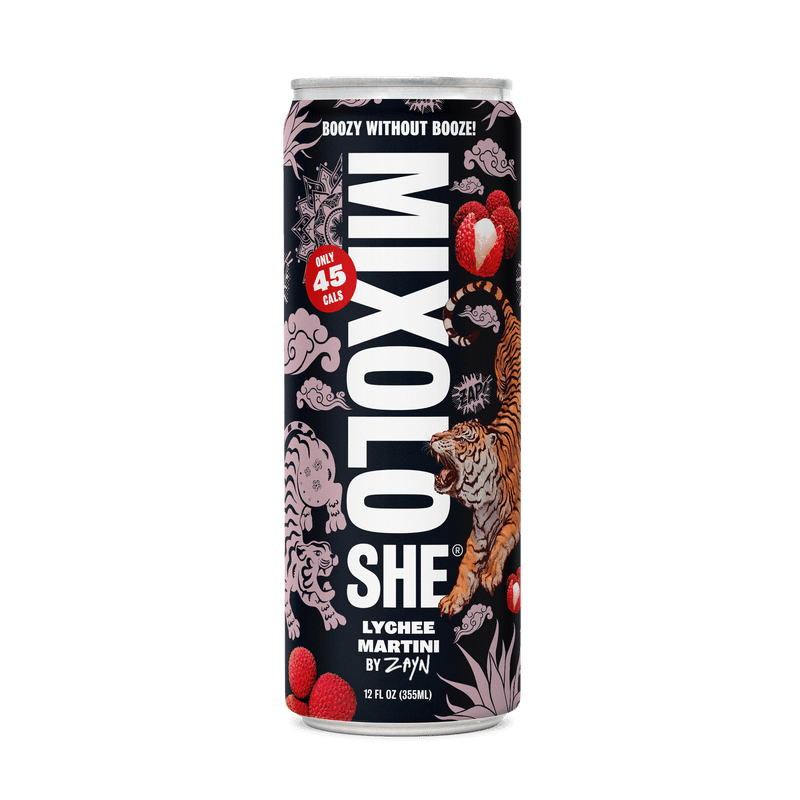 Mixoloshe 12 Pack of Lychee Martini Mocktail by Zayn, 0.2 Non
