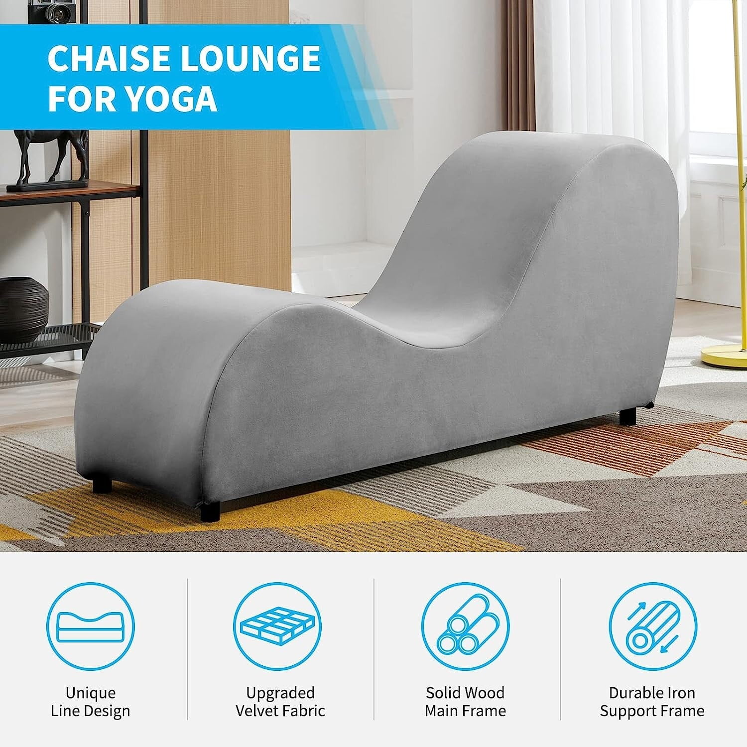 Curved yoga hotsell and lounge chair