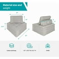 thumbnail image 1 of Mixoy Modular Sofa Couch, Modern Sectional Sofa Couch, Armless Floor Sofa Couch, Soft Fabric Sofa Bed Free Combination Light Grey-2, 1 of 6