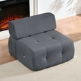 thumbnail image 1 of Mixoy Single Sofa Chair, Armless Floor Sofa for Living Room  (Dark Grey, 1PC), 1 of 5